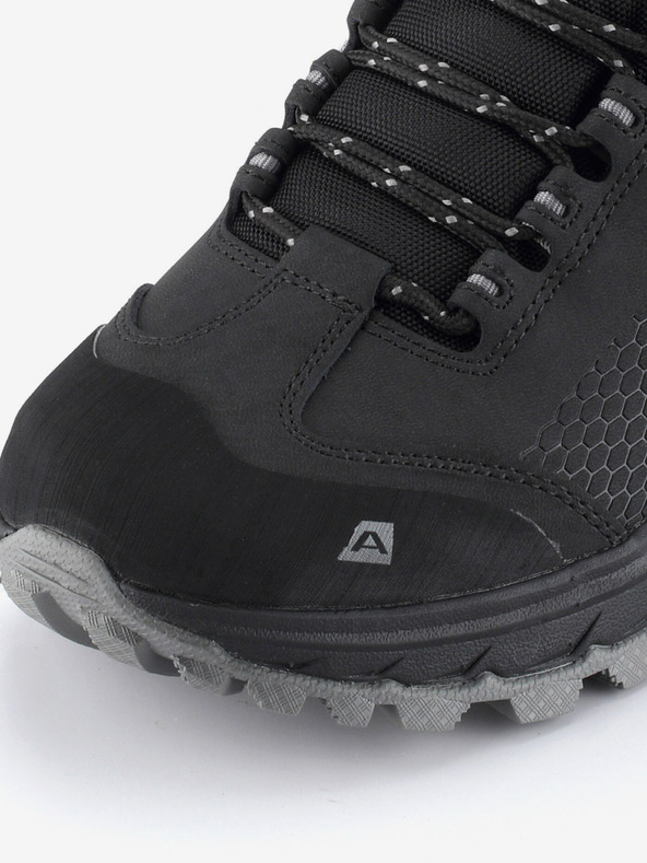 ALPINE PRO Černé pánské outdoorové boty s membránou PTX ALPINE PRO Kneiffe