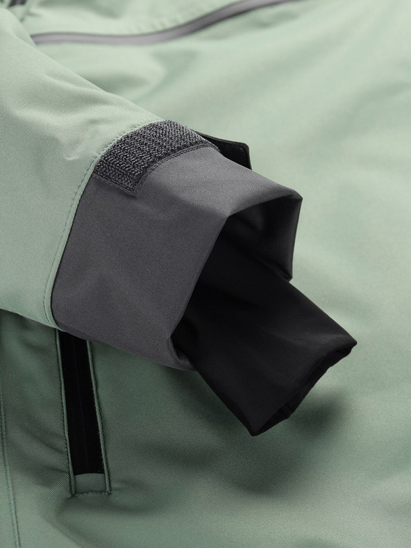 ALPINE PRO Zelená pánská lyžařská bunda ALPINE PRO Omeq