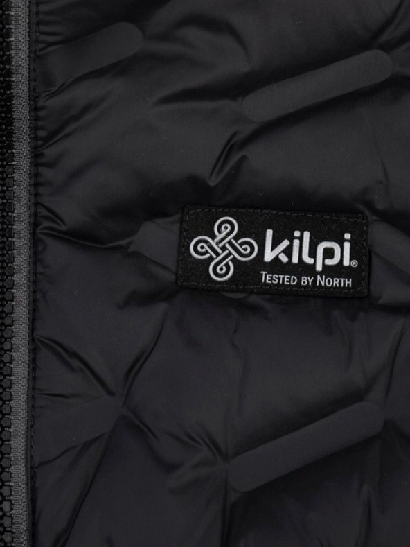 Kilpi Černá pánská prošívaná péřová zimní bunda Kilpi Pilona-M