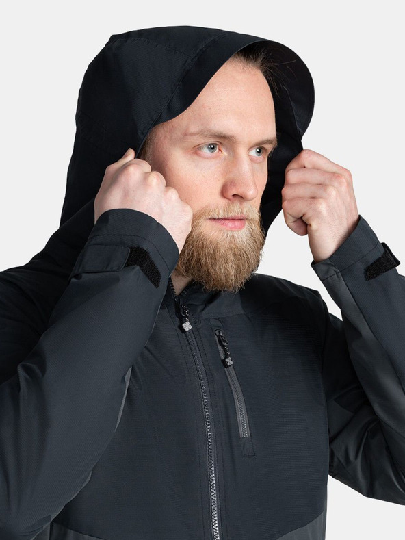 Kilpi Šedo-černá pánská outdoorová bunda Kilpi SONNA-M