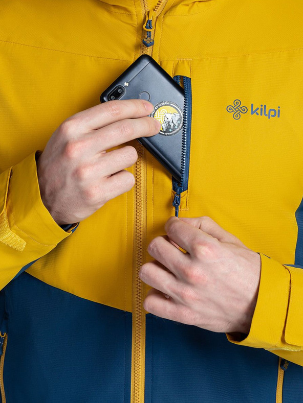 Kilpi Modro-žlutá pánská outdoorová bunda Kilpi SONNA-M