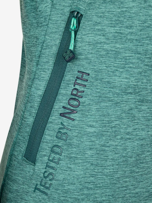 Kilpi Tyrkysová dámská žíhaná funkční mikina Kilpi LAYANA-W