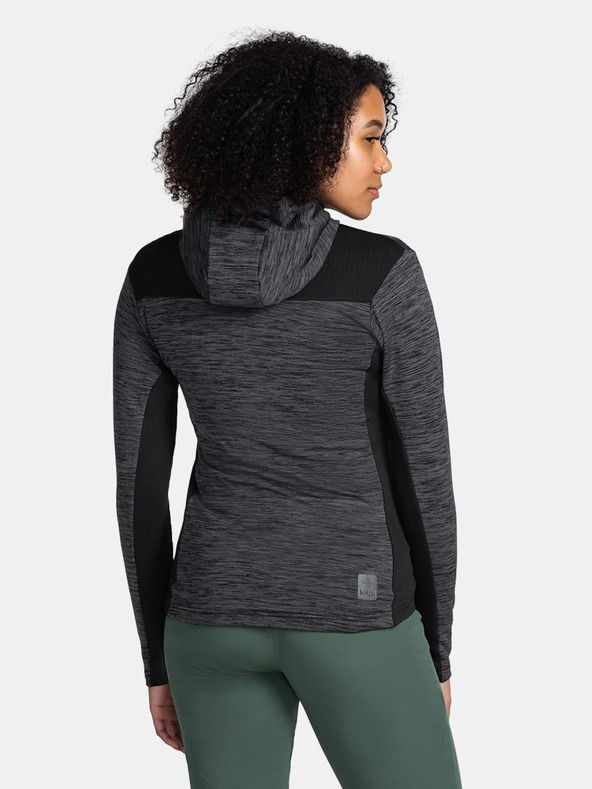 Kilpi Černá dámská sportovní mikina s kapucí Kilpi SEVELEN-W