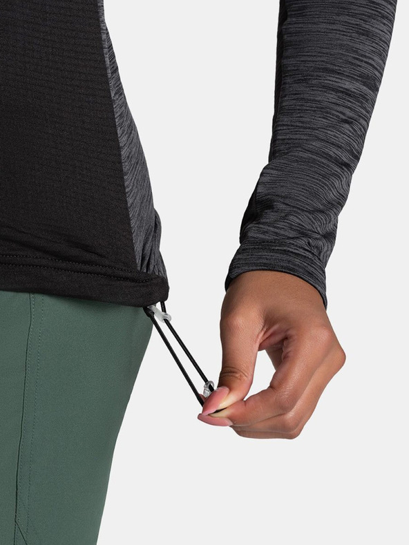 Kilpi Černá dámská sportovní mikina s kapucí Kilpi SEVELEN-W