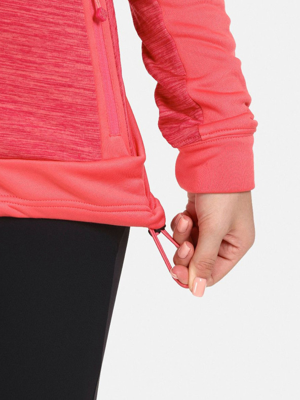 Kilpi Růžová dámská žíhaná funkční mikina Kilpi LAYANA-W