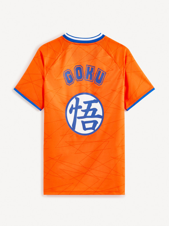 Celio Oranžové pánské tričko Celio Dragon Ball
