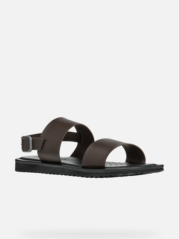 Geox Hnědé pánské sandály Geox Erice