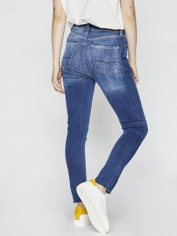Pepe Jeans Modré dámské slim fit džíny Pepe Jeans Dion