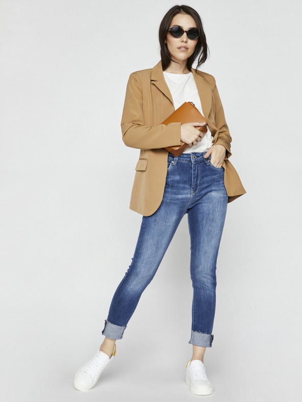 Pepe Jeans Modré dámské slim fit džíny Pepe Jeans Dion