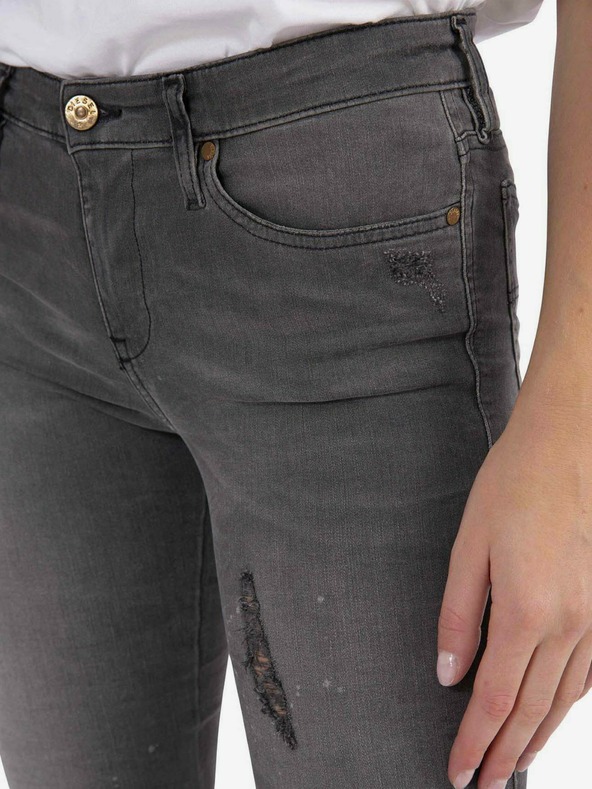 Diesel Tmavě šedé dámské skinny fit džíny Diesel Skinzee