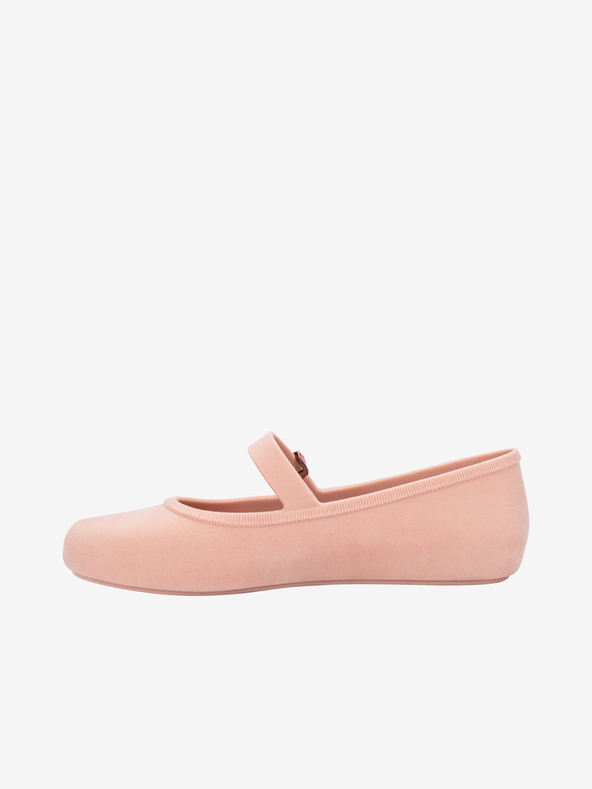 Melissa Světle růžové dámské baleríny Melissa Soft Ballerina Velvet