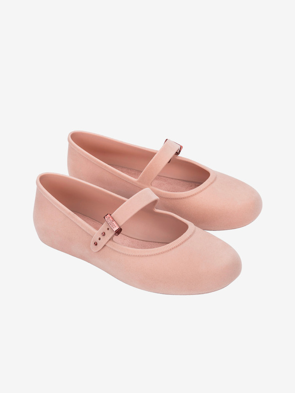 Melissa Světle růžové dámské baleríny Melissa Soft Ballerina Velvet