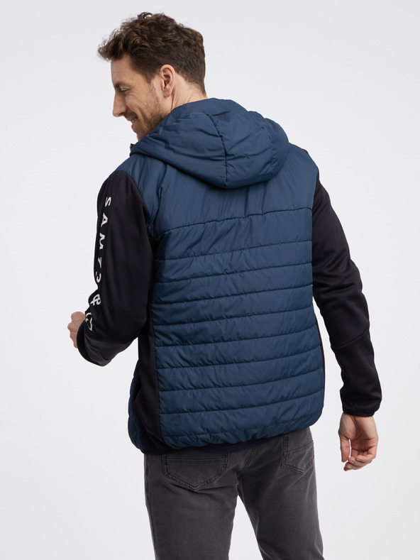 Sam 73 Tmavě modrá pánská lehká prošívaná bunda SAM 73 Travis