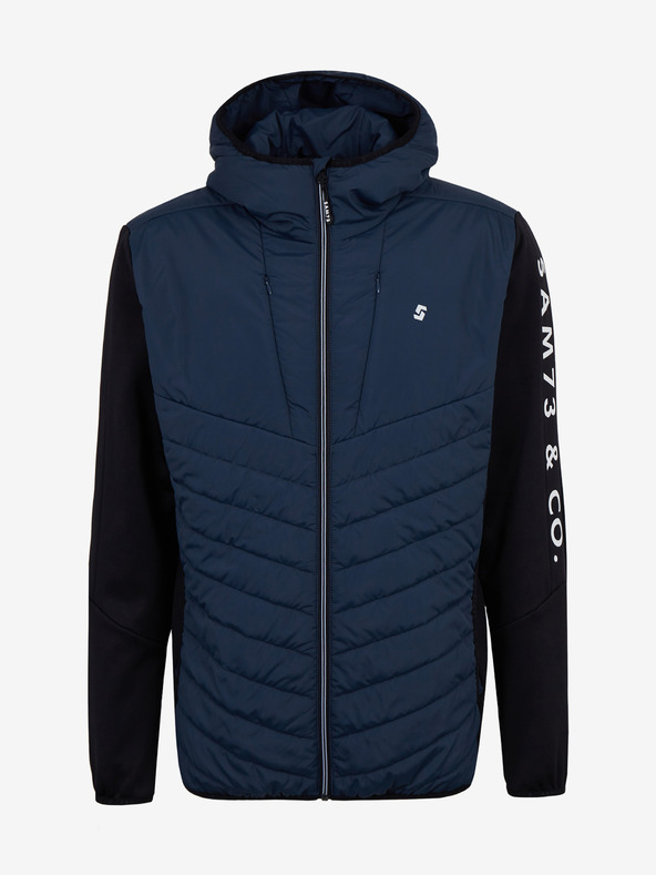 Sam 73 Tmavě modrá pánská lehká prošívaná bunda SAM 73 Travis