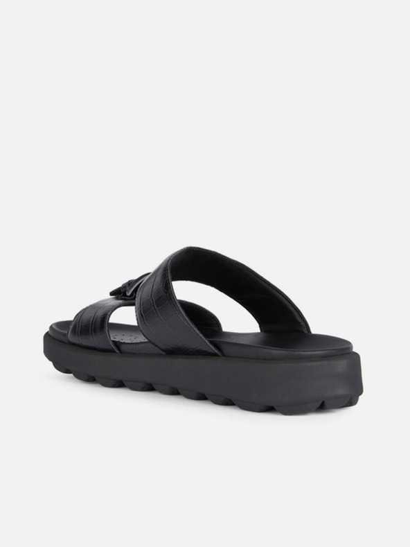 Geox Černé pánské pantofle Geox Spherica Ec6