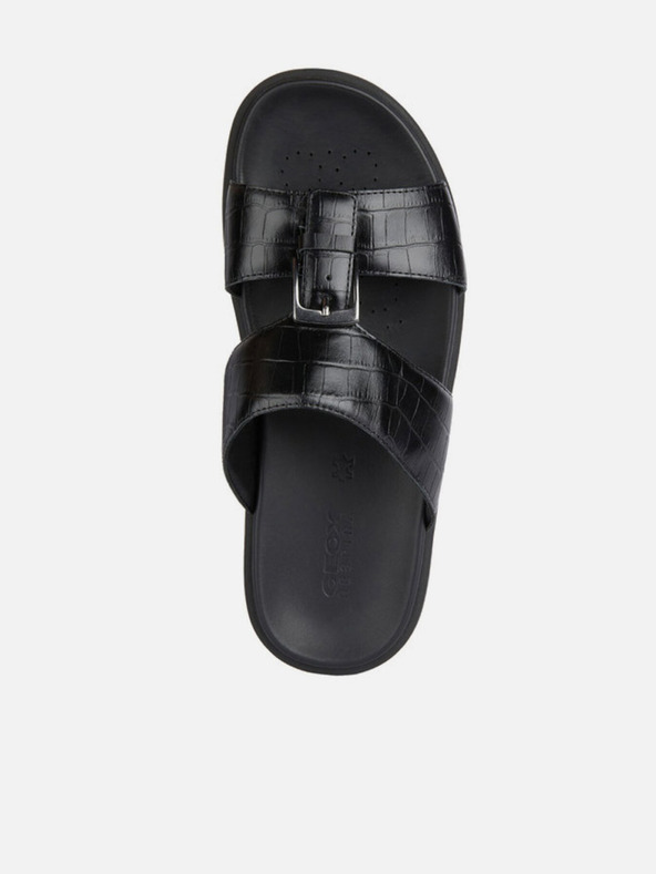 Geox Černé pánské pantofle Geox Spherica Ec6