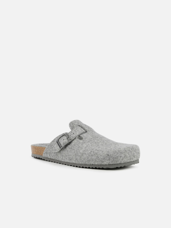 Geox Šedé pánské pantofle Geox Ghita