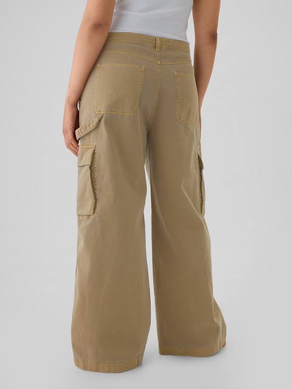 GAP Kalhoty s kapsami Baggy Khaki Cargo Gap