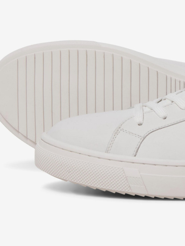 Jack & Jones Bílé pánské kožené tenisky Jack & Jones Radcliffe