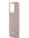 Karl Lagerfeld PU Leather Monogram Metal Logo Magsafe Zadní Kryt pro iPhone 14 Pro Max Pink Karl Lagerfeld