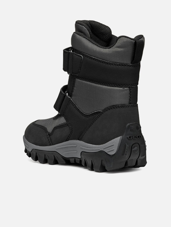 Geox Černá chlapecká kotníková obuv Geox Himalaya B ABX