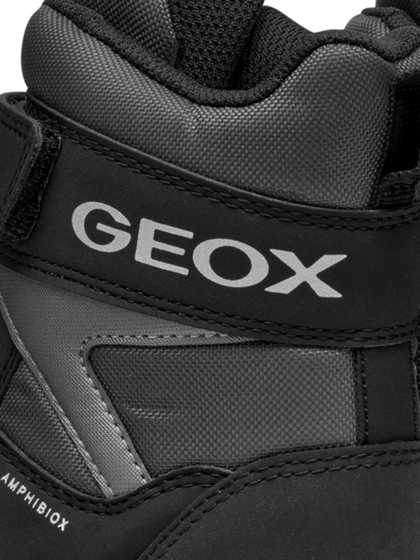 Geox Černá chlapecká kotníková obuv Geox Himalaya B ABX