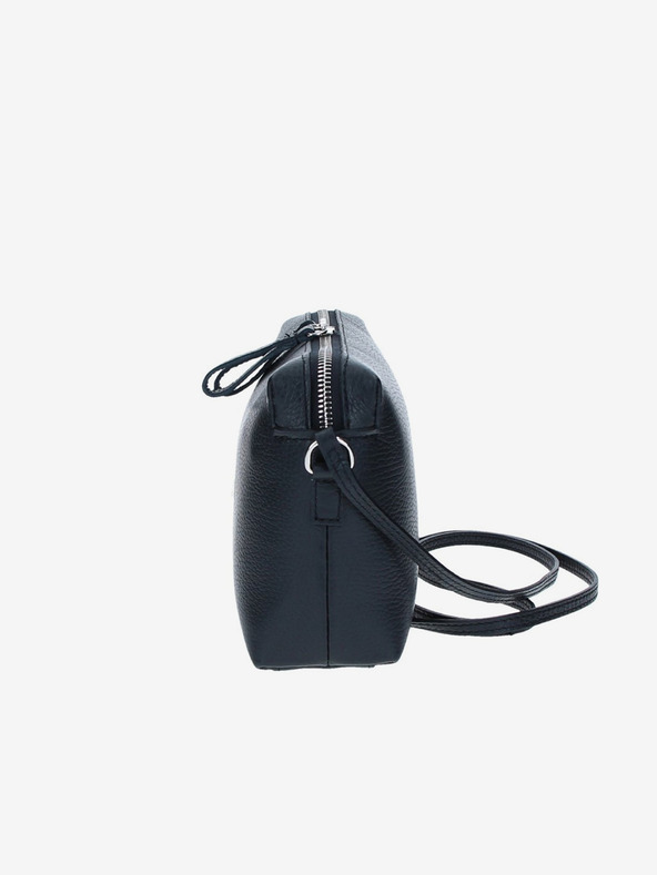 Elega Černá dámská kožená crossbody kabelka ELEGA Hill