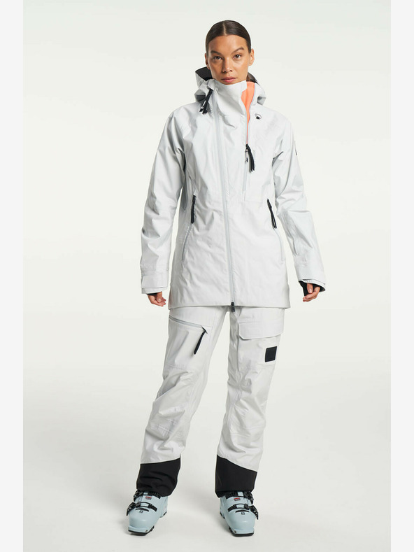 Tenson dámské lyžařské a skialpové membránové kalhoty TENSON Shibui Shell Pants W světle šedé