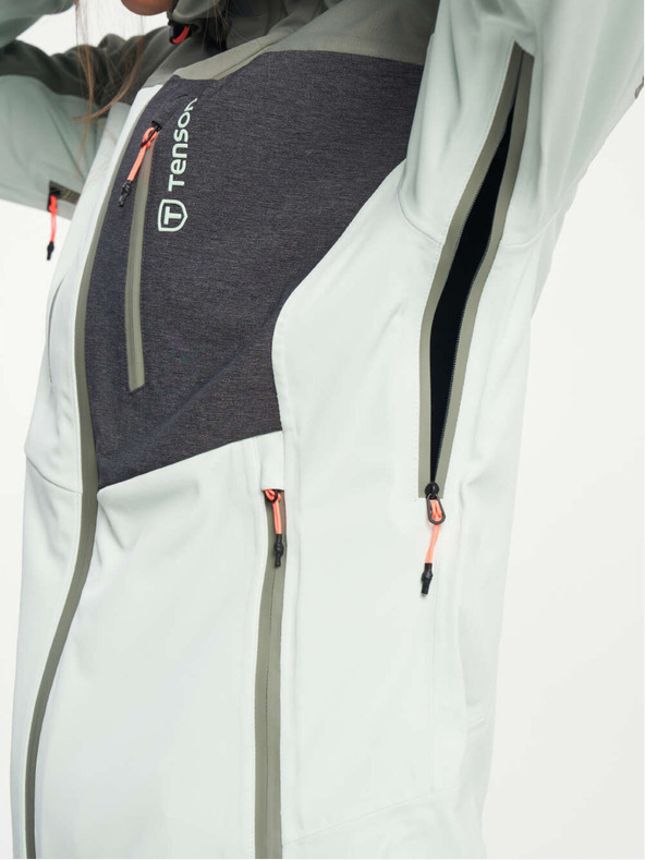 Tenson dámská skialpová softshellová bunda TENSON Touring Softshell W světle zelená