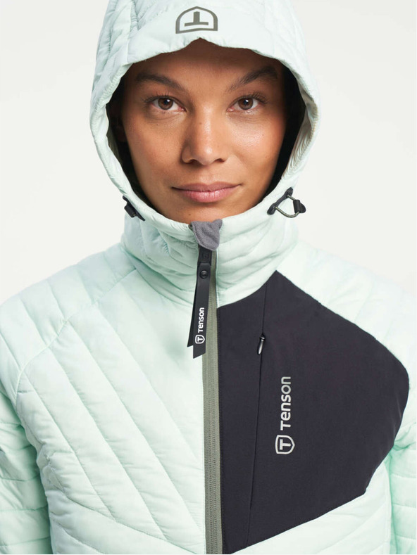 Tenson dámská skialpová zateplená bunda TENSON Touring Puffer Jacket W světle zelená