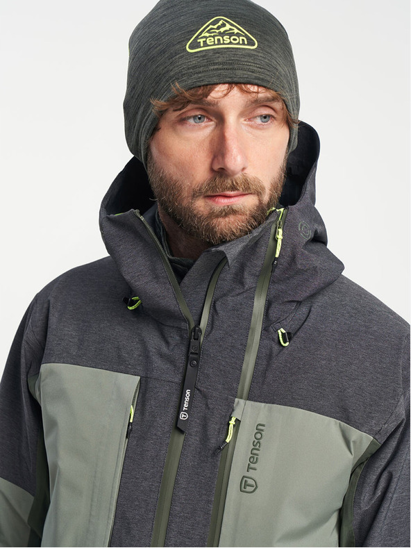 Tenson pánská skialpová membránová bunda TENSON Touring Shell Jacket M tmavě zelená