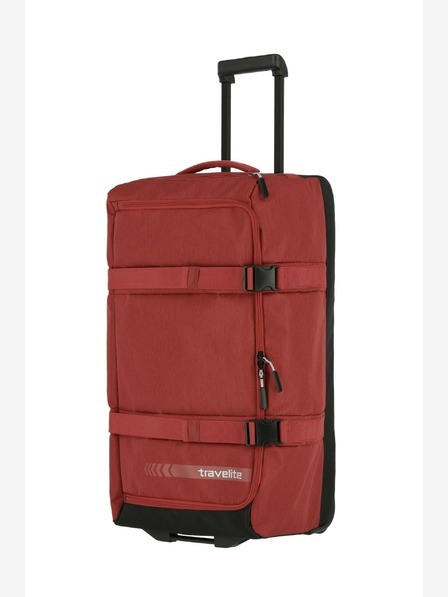 Travelite Cestovní taška Travelite Kick Off Wheeled Duffle L - červená