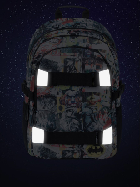 BAAGL Černý školní batoh Baagl Skate Batman Komiks