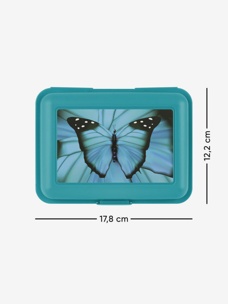 BAAGL Modrý box na svačinu Baagl Butterfly