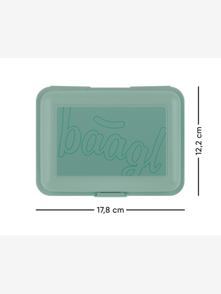 BAAGL Zelený box na svačinu Baagl Green