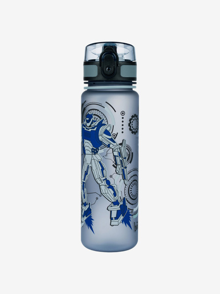 BAAGL Šedá tritanová láhev na pití roboti, 500 ml Baagl