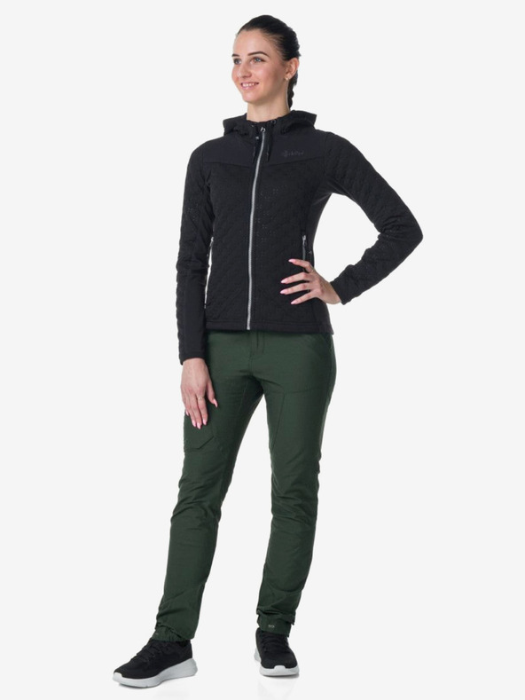 Kilpi Tmavě zelené dámské outdoorové kalhoty Kilpi JASPER