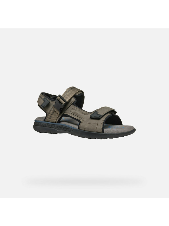 Geox Světle šedé pánské sandály Geox Spherica EC5