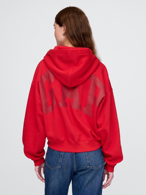 GAP Mikina s kapucí Logo Cropped Americana GAP