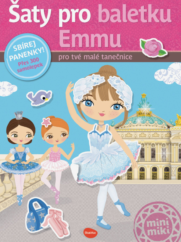 ELLA & MAX Šaty pro baletku EMMU – Kniha samolepek