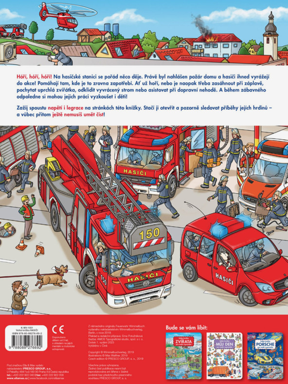 ELLA & MAX Velká knížka HASIČI pro malé vypravěče