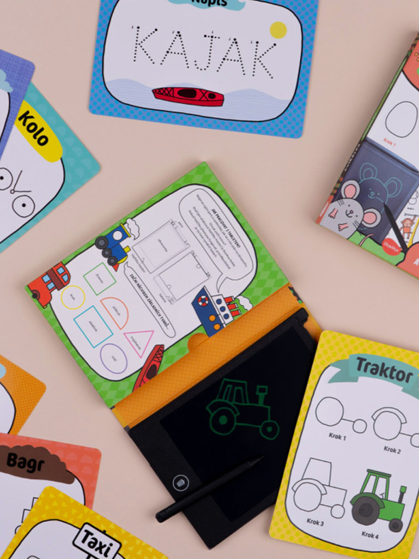 ELLA & MAX Kouzelný tablet & 40 návodů – DOPRAVNÍ PROSTŘEDKY