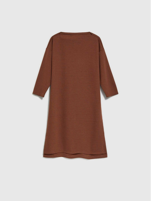 Moodo Hnědé dámské šaty Moodo