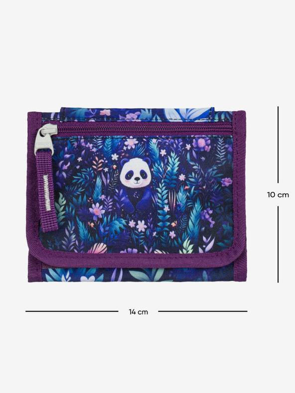 BAAGL  Fialová peněženka na krk Baagl Jungle Panda