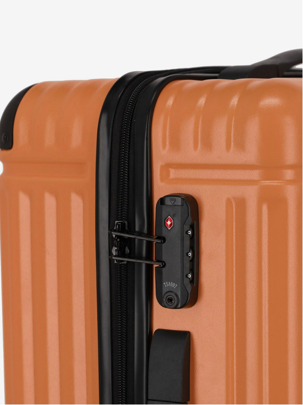 Travelite Oranžový cestovní kufr Travelite Cruise 4w L Coral