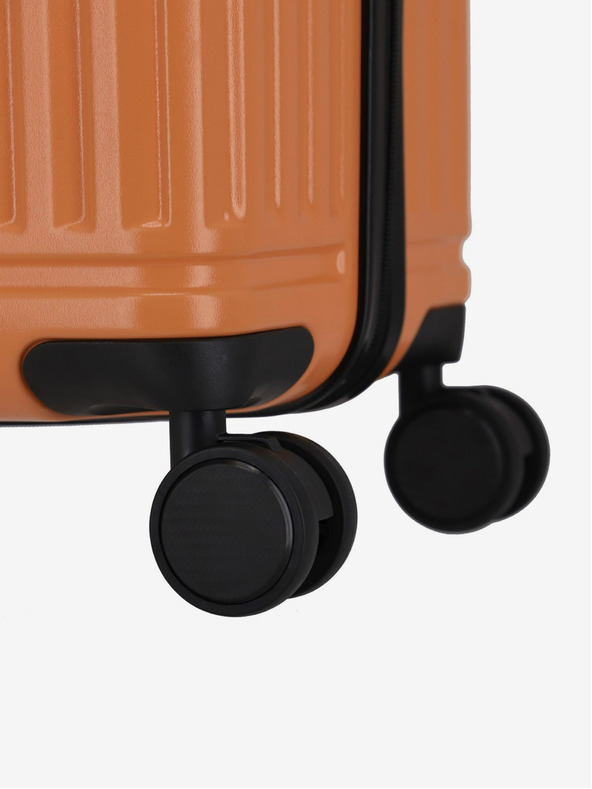 Travelite Oranžový cestovní kufr Travelite Cruise 4w L Coral