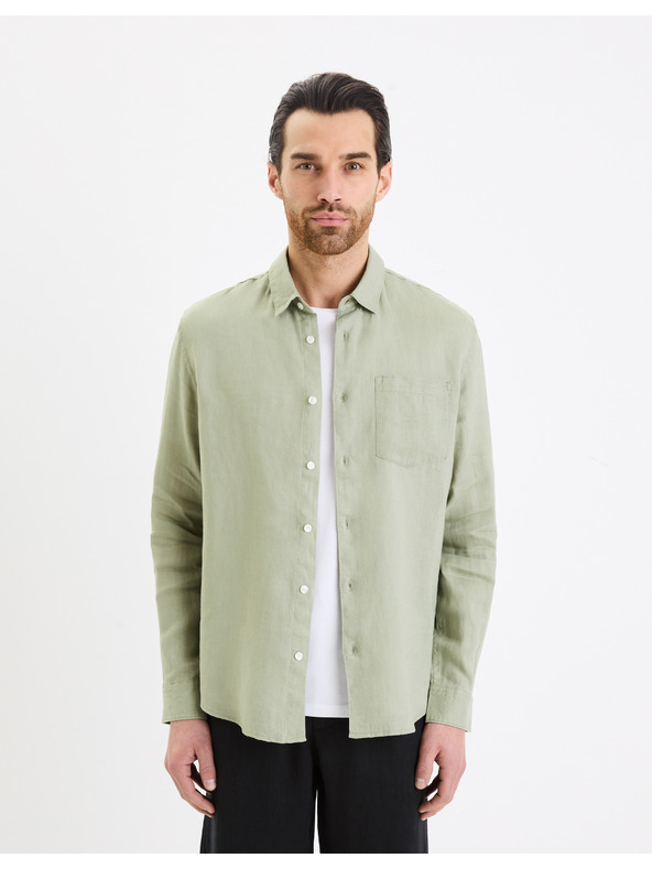 Celio Lněná košile Daflix Celio