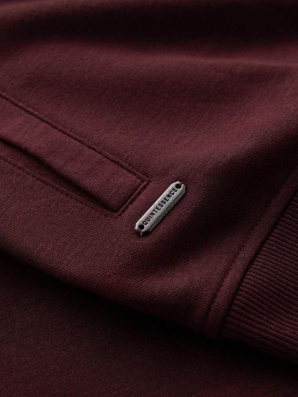 Ombre Clothing Pánská strukturovaná pletená mikina s límečkem - grafitová melanž V1 OM-SSNZ-0149 Ombre Clothing