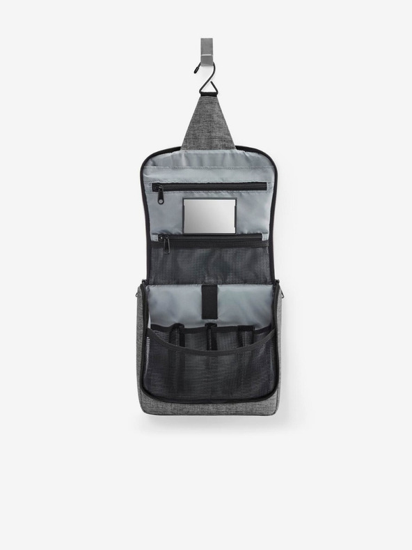 Reisenthel Šedá dámská kosmetická taška Reisenthel Toiletbag Twist Silver