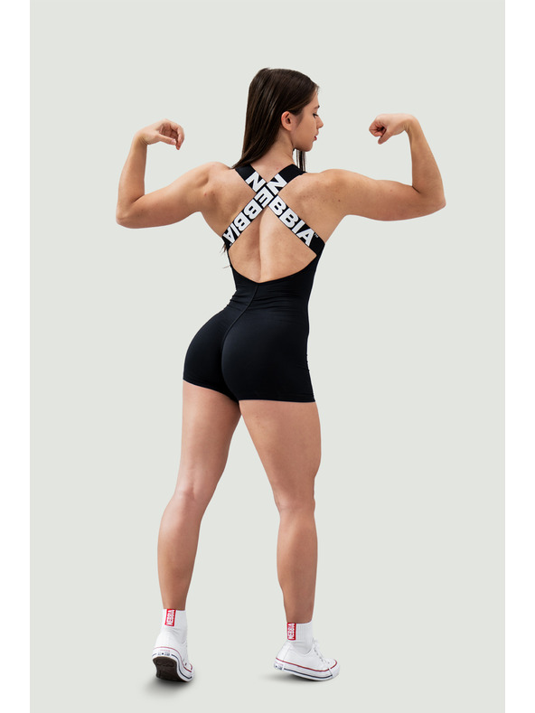 Nebbia Sportovní overal krátký 5″ GYM RAT 287 Nebbia